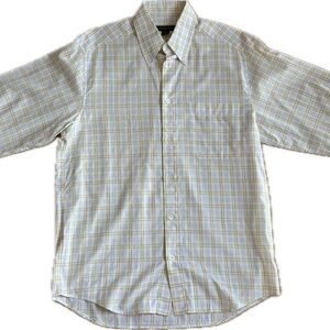 Zegna Yellow Gingham Pattern Shirt